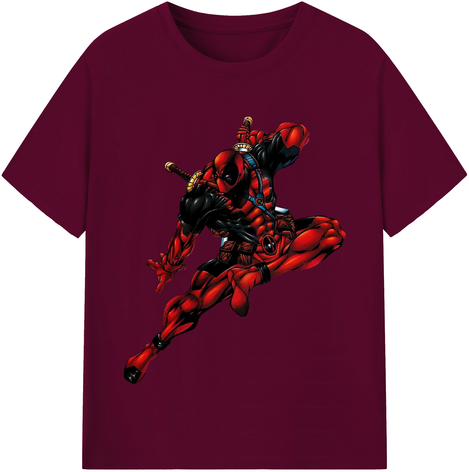 （画像用） Deadpool デッドプール レディースカジュアルプリントTシャツ（綿100％）